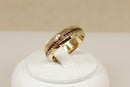 Stunning Heavy 9ct Welsh Gold & Sapphire Wedding Band by Clogau - Boxed