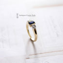 18ct Sapphire & Diamond Three Stone Ring