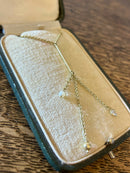 Mid Century Modern 1950’s 8ct Gold Northern European 4.5g Drop Necklace