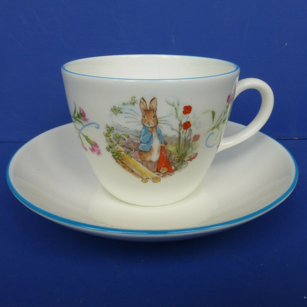 Wedgwood Bone China Teacup and Saucer Peter Rabbit