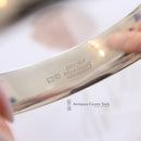 1970's Silver Engraved Bangle by Excalibur