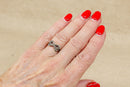 Pretty Art Deco Silver & Marcasite Bow Ring – Circa 1930s