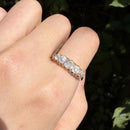 Antique Edwardian Old Mine Cut Diamond 18ct Gold Five Stone Engagement Ring (1.40cts)