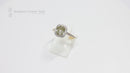 18ct Champagne Coloured Cushion Cut Diamond Cluster 1.62cts