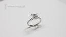Platinum Certified Princess Cut Diamond Solitaire 1.53cts