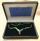 A Roman Restrung Set Of Green Glass Beads.