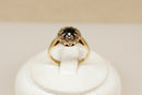 9ct Gold Sapphire & Diamond Cluster Ring