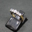 18ct gold 5 stone diamond ring