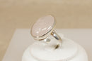 Stunning Sterling Silver Rainbow Moonstone Ring – Bezel Set, Stamped 925