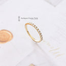 18ct Diamond Half Eternity Ring 0.53ct