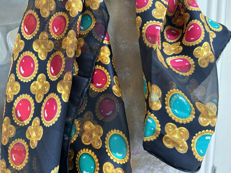 Vintage Yves Saint Laurent (YSL) Silk Scarf with Gift Envelope - Unused