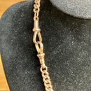 Late Victorian Graduated 9ct Gold Double Albert Watch Chain Necklace | 56 grams
