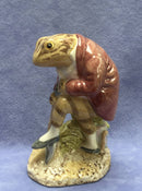 Beswick Beatrix Potter figure. Beswick Mr Jeremy Fisher Digging figurine. BP4. Beswick Frog figure