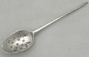 George II Silver Shell Back Mote Spoon. London, circa 1750 - 1760, James Tookey.