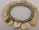 Vintage 1960s Silver Shield Souvenir Travel Charm Bracelet 28 Charms 62 grams