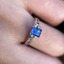 18ct Sapphire Diamond Ring