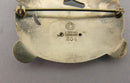 Vintage Georg Jensen Sterling Silver Dove Wreath Bird Brooch Design No 209