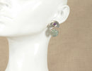 Silver Aquamarine & Amethyst ‘Studio’ Earrings