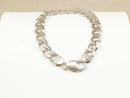 Silver Flat Link Curb Bracelet