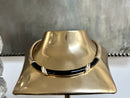 Vintage Christian Dior Black Enamel/Rhinestone Gold Plated Necklace with CD Jewellery Pouch