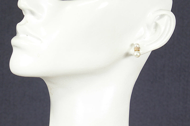 9ct Gold & Pearl Earrings