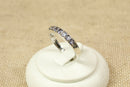 Silver & Blue Iolite 7 Stone Ring