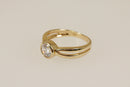 9ct Gold & CZ Solitaire Ring