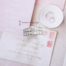 18ct White Gold Diamond 2 Row Ring 2.00cts +
