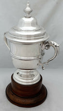 Victorian Silver Cup & Cover. London 1900 Edward Barnard & Sons Ltd. 33.4 troy ounces.