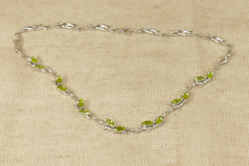 Silver & Peridot Necklace