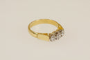 18ct Gold Diamond Trilogy Ring