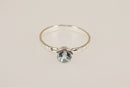Silver & Topaz Solitaire Ring