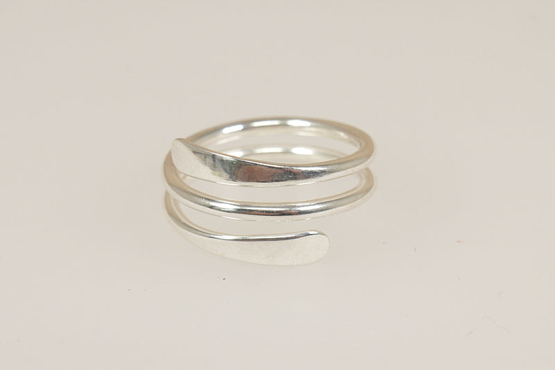 Silver Designer Twist Ring