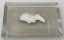 The Duke of Wellington, 19th Century Sulphide Portrait Profile Cut Glass Paperweight.