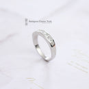 Platinum Princess Cut Diamond 0.65ct Half Eternity Ring