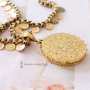 Victorian Silver Gilt Locket & Collar