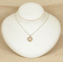 Silver & Gold Rose Quartz Welsh Clogau Pendant & Chain
