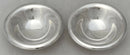 Elizabeth II Pair of Modernist Silver Dishes. London 1988, Asprey. 4.4 troy ounces.