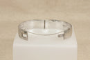 Vintage Solid Silver Hinged Bangle