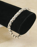 Heavy & Elegant Sterling Silver Rope Link Bracelet – 7½ Inches