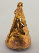 Antique Masonic Carved Chalcedony 9ct Gold Seal Fob Chester 1919