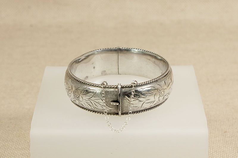 Vintage Silver Cuff Bangle