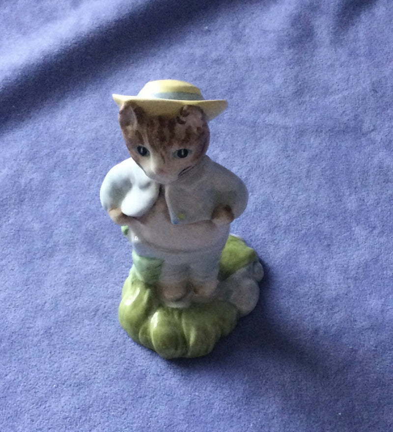 Beswick - Tom Kitten In The Rockery figure Beswick Beatrix Potter Cat Figure BP10