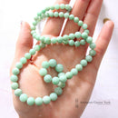 28" Long Jade Necklace