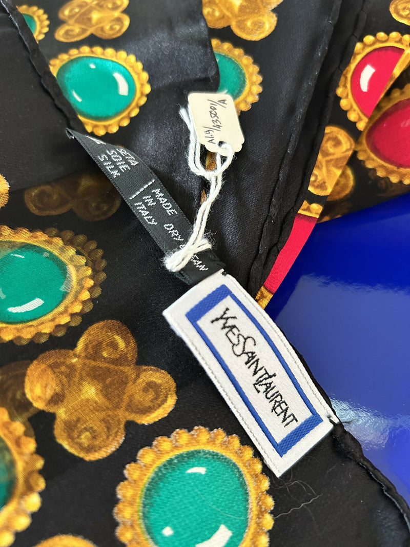 Vintage Yves Saint Laurent (YSL) Silk Scarf with Gift Envelope - Unused