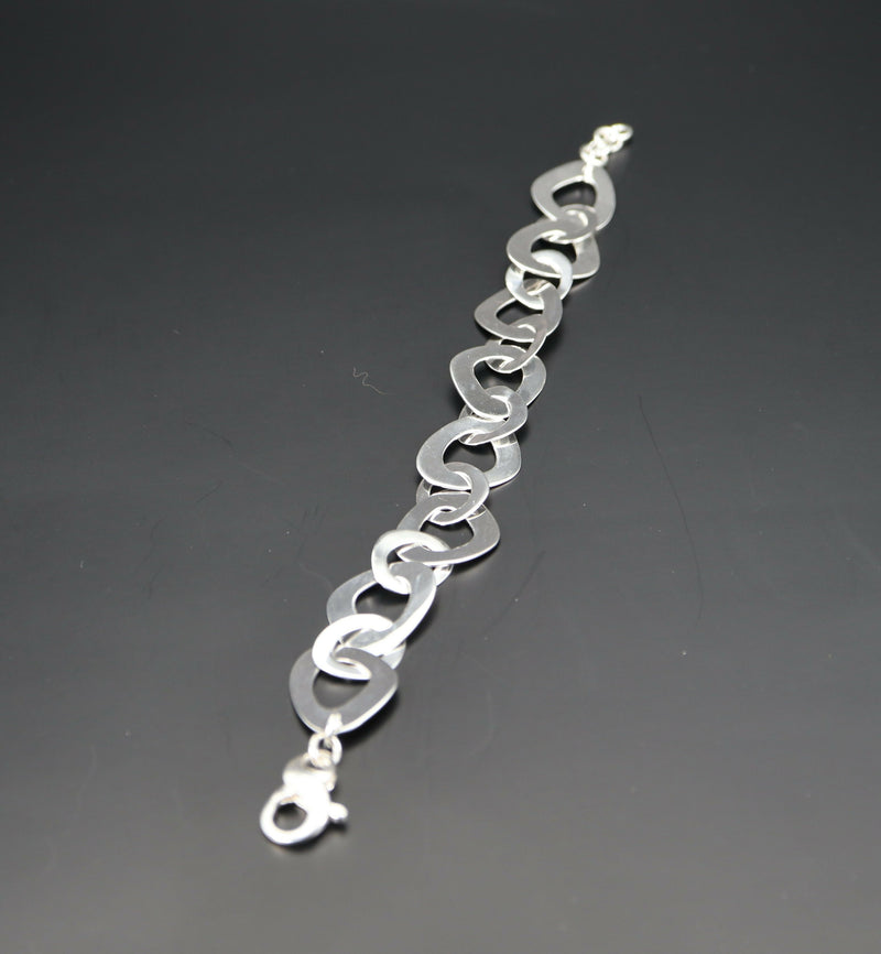 Silver designer Link Bracelet