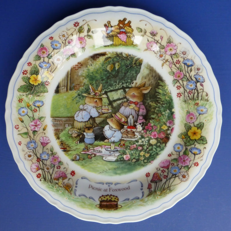 Wedgwood Foxwood Tales Plate - Picnic at Foxwood