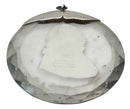 Louis XVIII Sulphide Portrait Cut Glass Roundel, After Desprez of Paris.