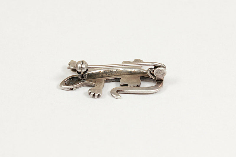 Silver & Marcasite Gecko Brooch