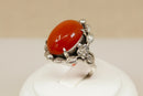 Silver Arts and Crafts Carnelian Ring